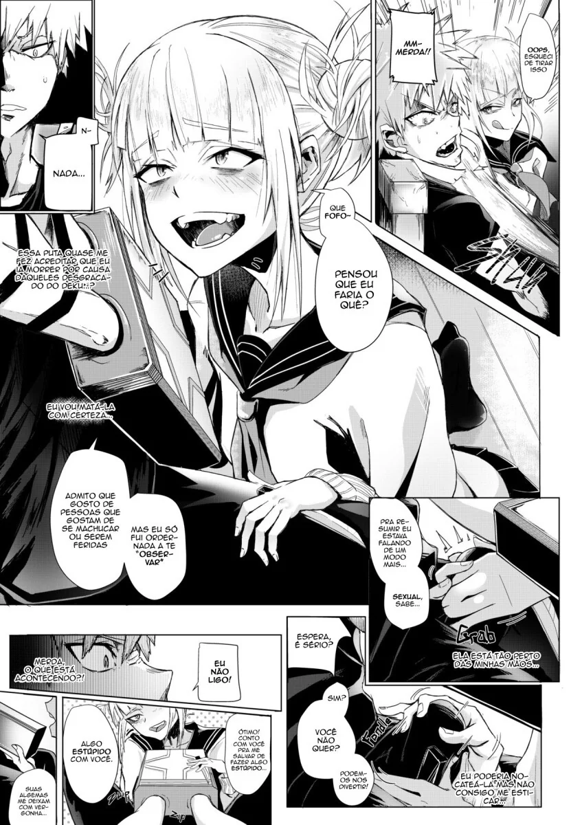 Dominação Sexual: Bakugou sendo abusado por Himiko Toga em My Hero Academia – Hentai HQ Brasileiro