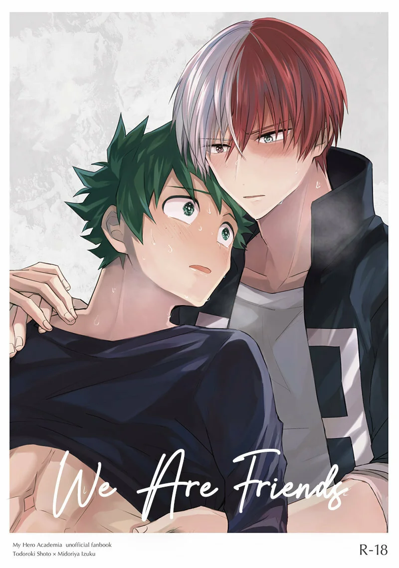 Boku no Hero Academia: Midoriya e Todoroki em uma Masturbação Amiga – Beijo de Pica em Hentai HQ Brasileiro
