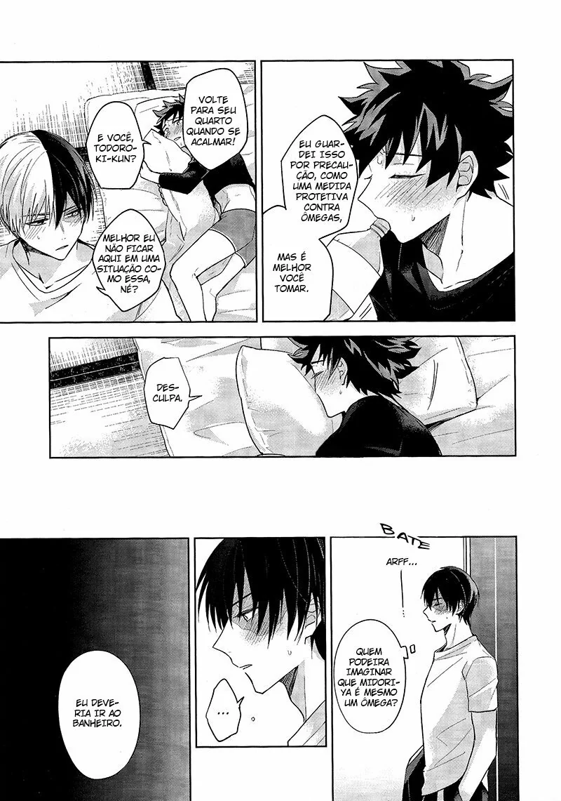 Boku no Hero Academia: Midoriya e Todoroki em uma Masturbação Amiga – Beijo de Pica em Hentai HQ Brasileiro
