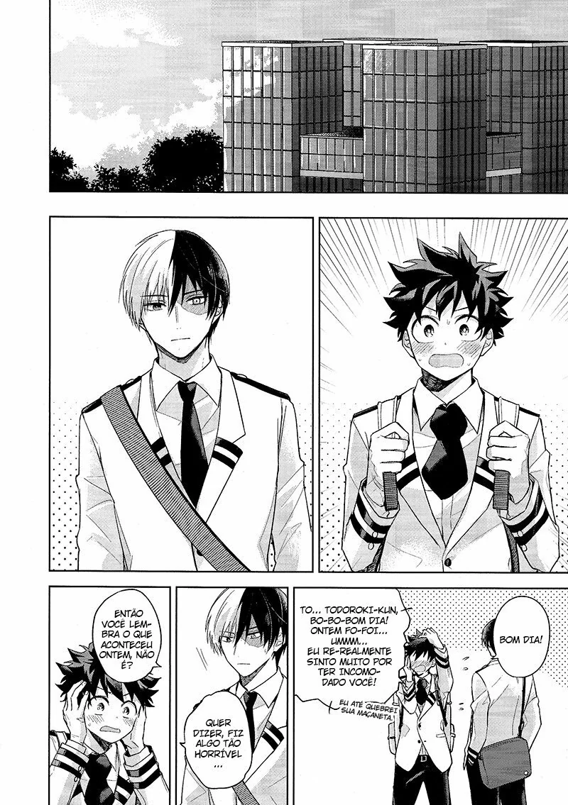 Boku no Hero Academia: Midoriya e Todoroki em uma Masturbação Amiga – Beijo de Pica em Hentai HQ Brasileiro