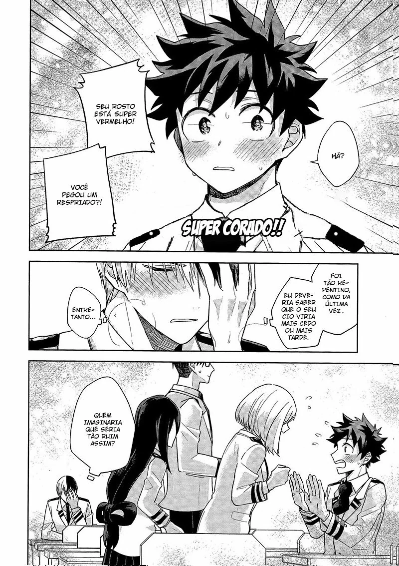 Boku no Hero Academia: Midoriya e Todoroki em uma Masturbação Amiga – Beijo de Pica em Hentai HQ Brasileiro