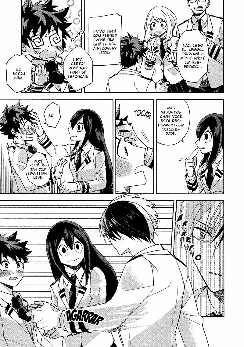 Boku no Hero Academia: Midoriya e Todoroki em uma Masturbação Amiga – Beijo de Pica em Hentai HQ Brasileiro