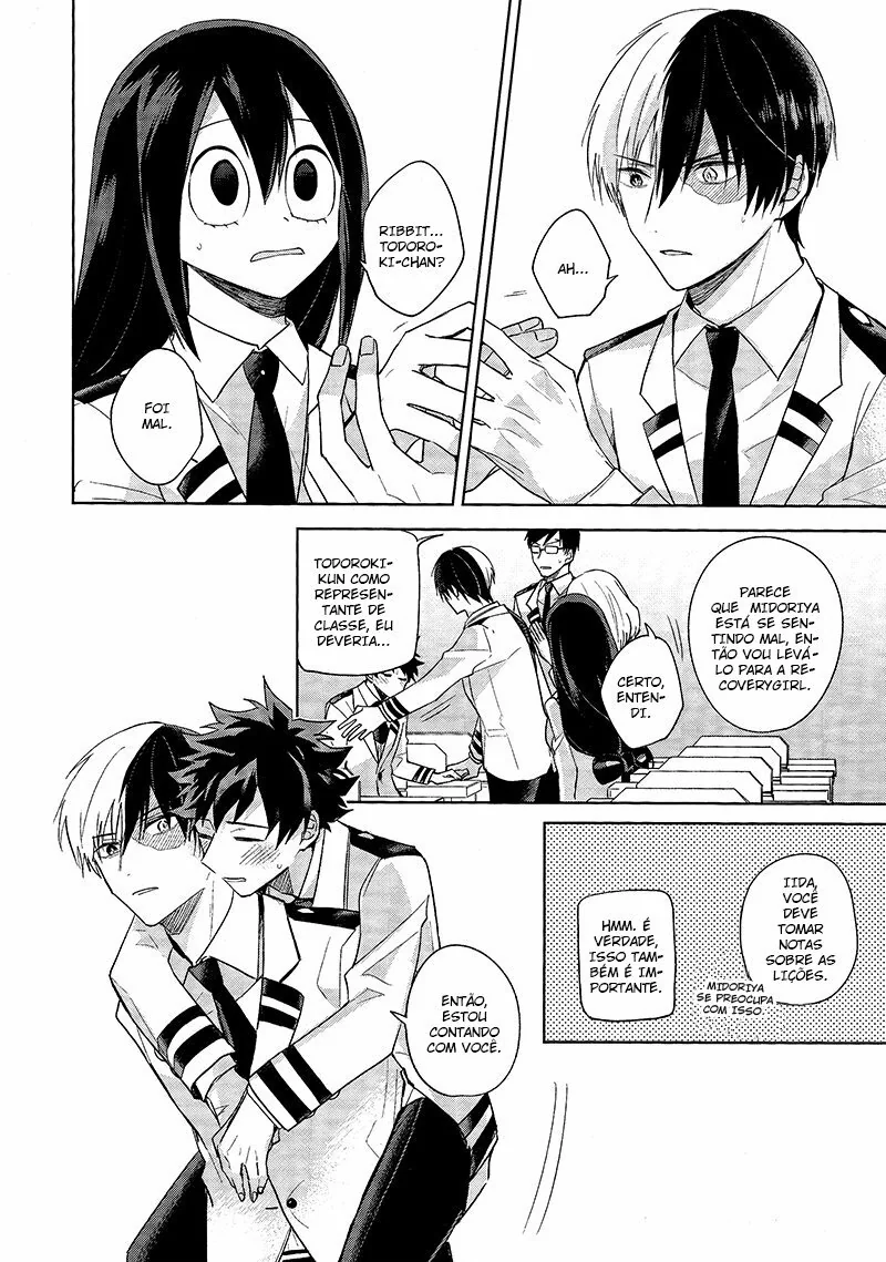 Boku no Hero Academia: Midoriya e Todoroki em uma Masturbação Amiga – Beijo de Pica em Hentai HQ Brasileiro