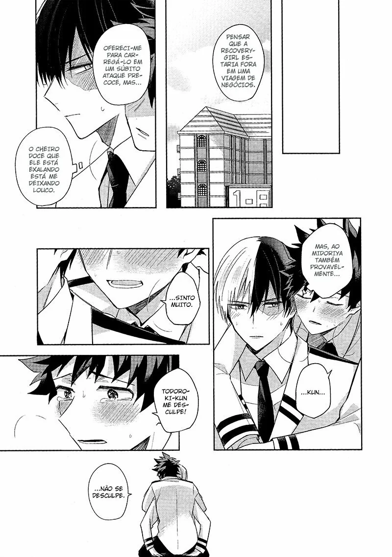 Boku no Hero Academia: Midoriya e Todoroki em uma Masturbação Amiga – Beijo de Pica em Hentai HQ Brasileiro