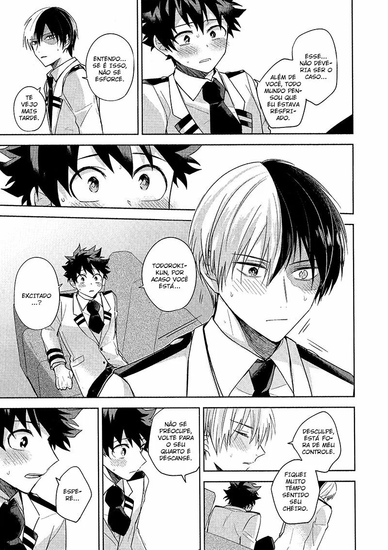 Boku no Hero Academia: Midoriya e Todoroki em uma Masturbação Amiga – Beijo de Pica em Hentai HQ Brasileiro