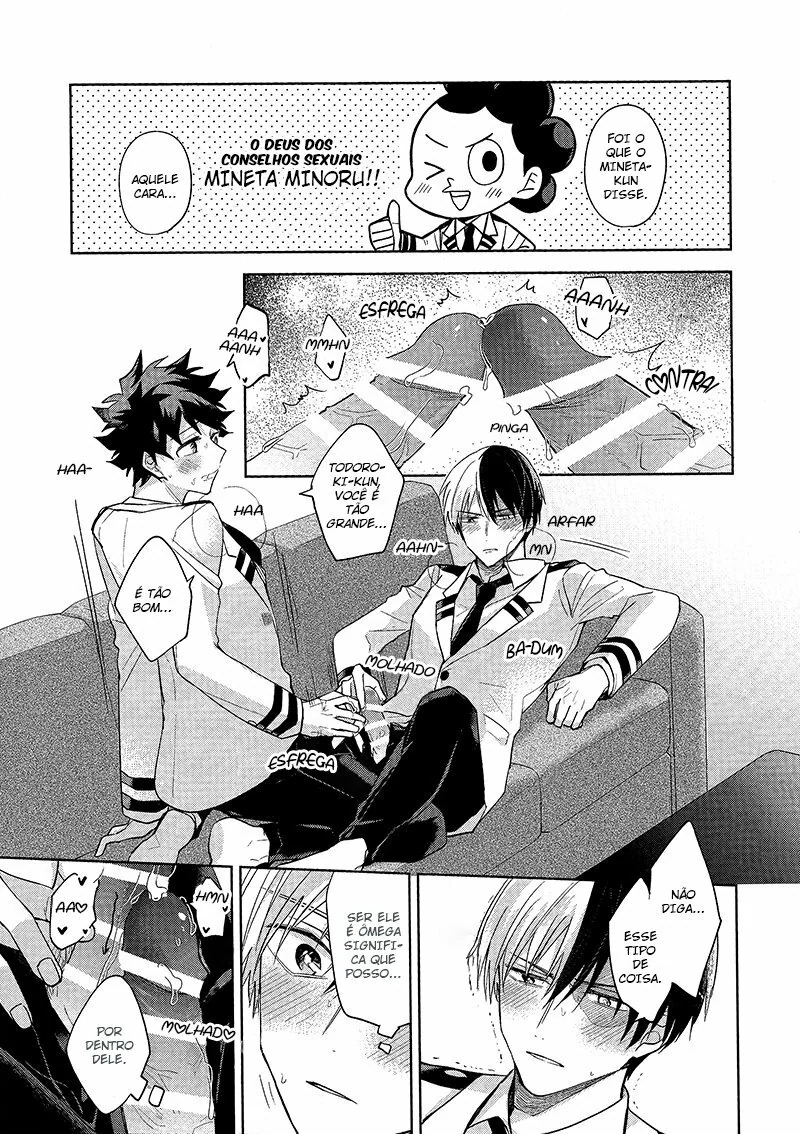 Boku no Hero Academia: Midoriya e Todoroki em uma Masturbação Amiga – Beijo de Pica em Hentai HQ Brasileiro