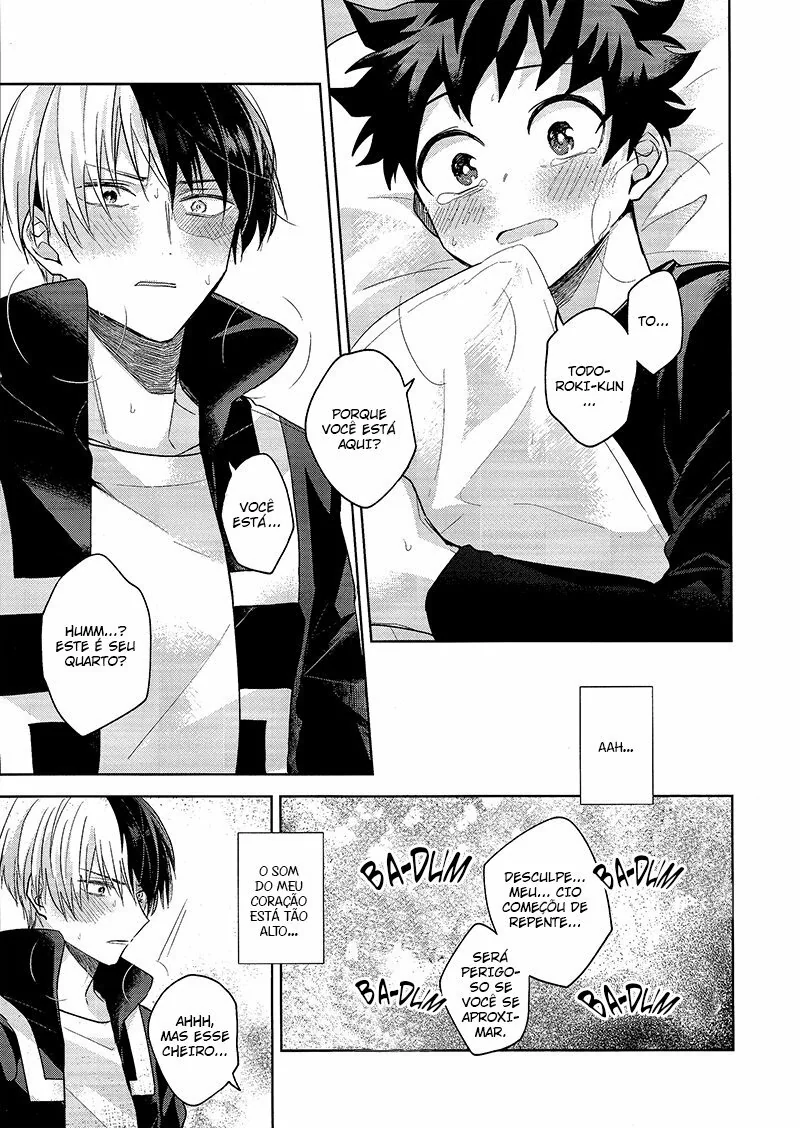 Boku no Hero Academia: Midoriya e Todoroki em uma Masturbação Amiga – Beijo de Pica em Hentai HQ Brasileiro