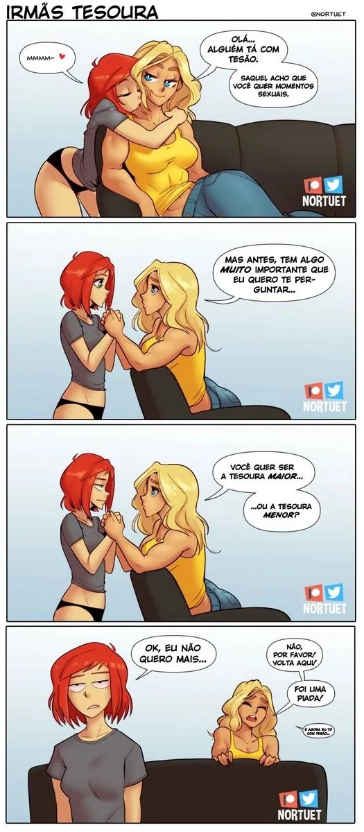 Bervely e Tara: Duas Piranhas Lésbicas em Ação! Mini-comics de Hentai HQ Brasileiro