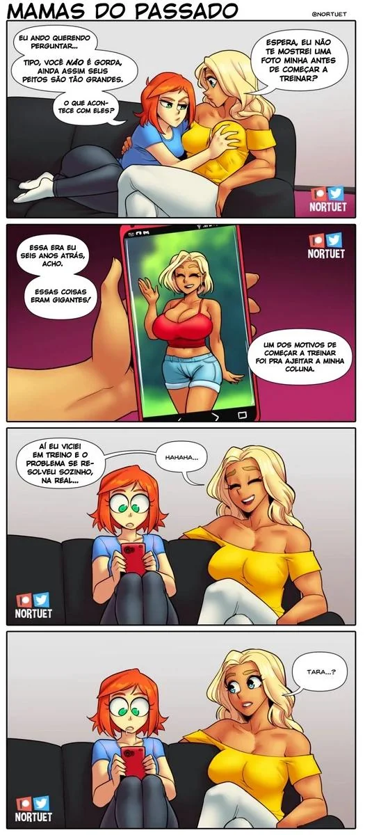 Bervely e Tara: Duas Piranhas Lésbicas em Ação! Mini-comics de Hentai HQ Brasileiro