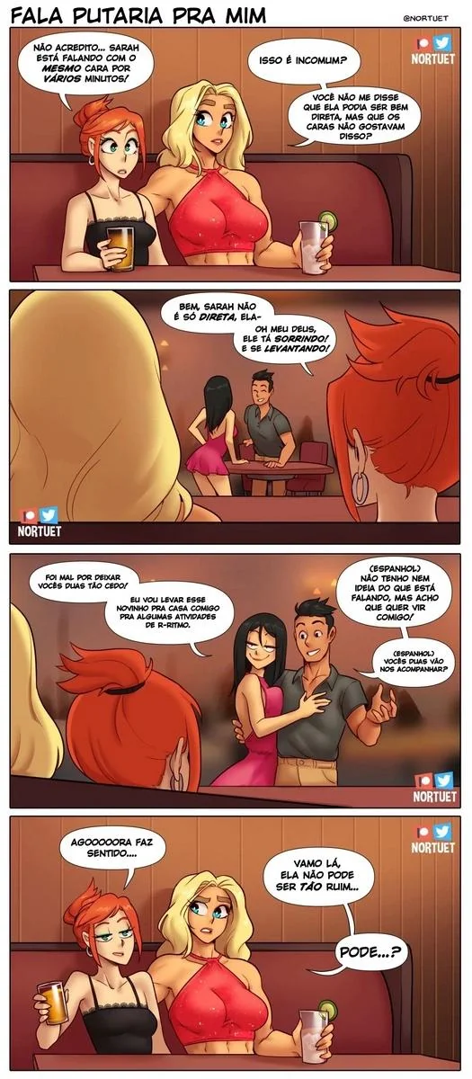 Bervely e Tara: Duas Piranhas Lésbicas em Ação! Mini-comics de Hentai HQ Brasileiro