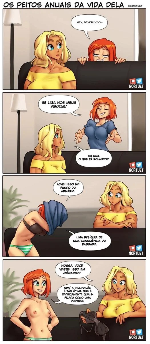 Bervely e Tara: Duas Piranhas Lésbicas em Ação! Mini-comics de Hentai HQ Brasileiro