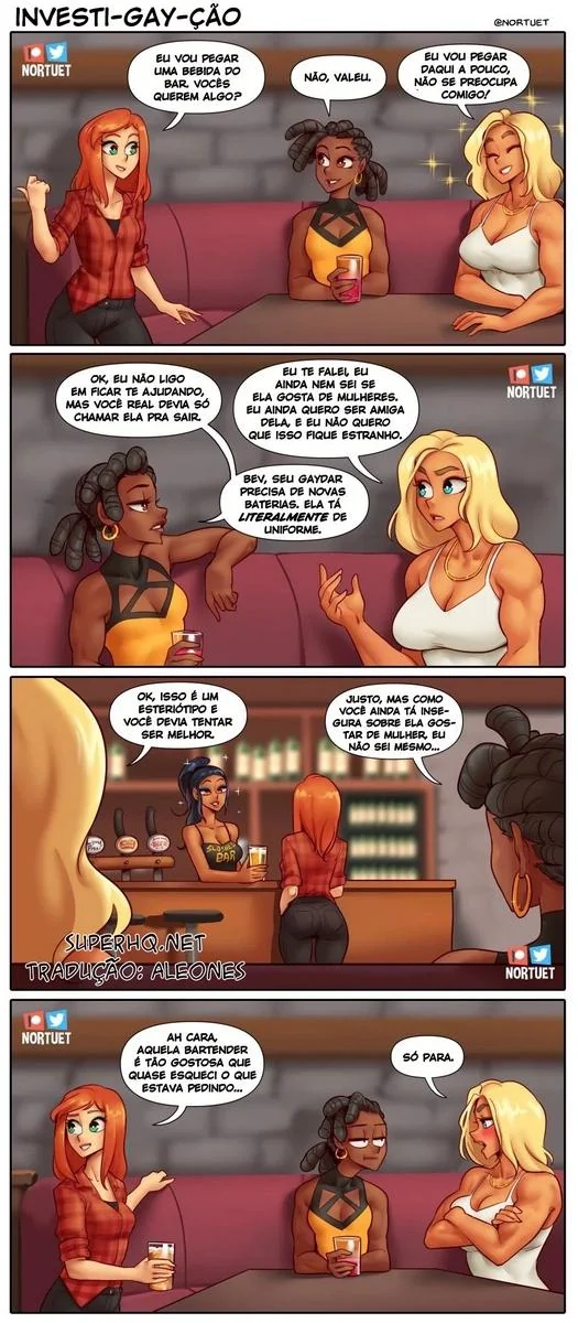 Bervely e Tara: Duas Piranhas Lésbicas em Ação! Mini-comics de Hentai HQ Brasileiro