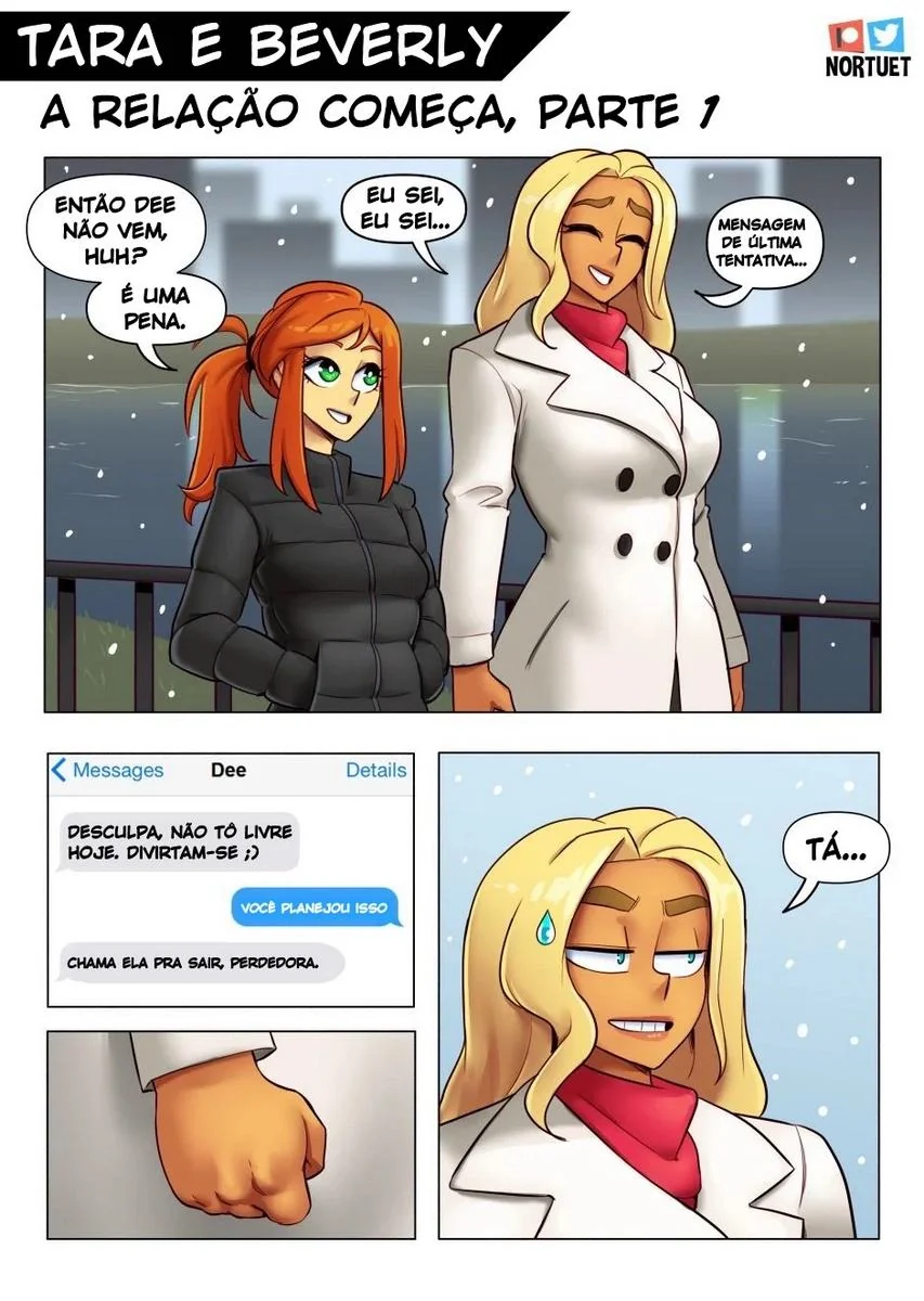 Bervely e Tara: Duas Piranhas Lésbicas em Ação! Mini-comics de Hentai HQ Brasileiro