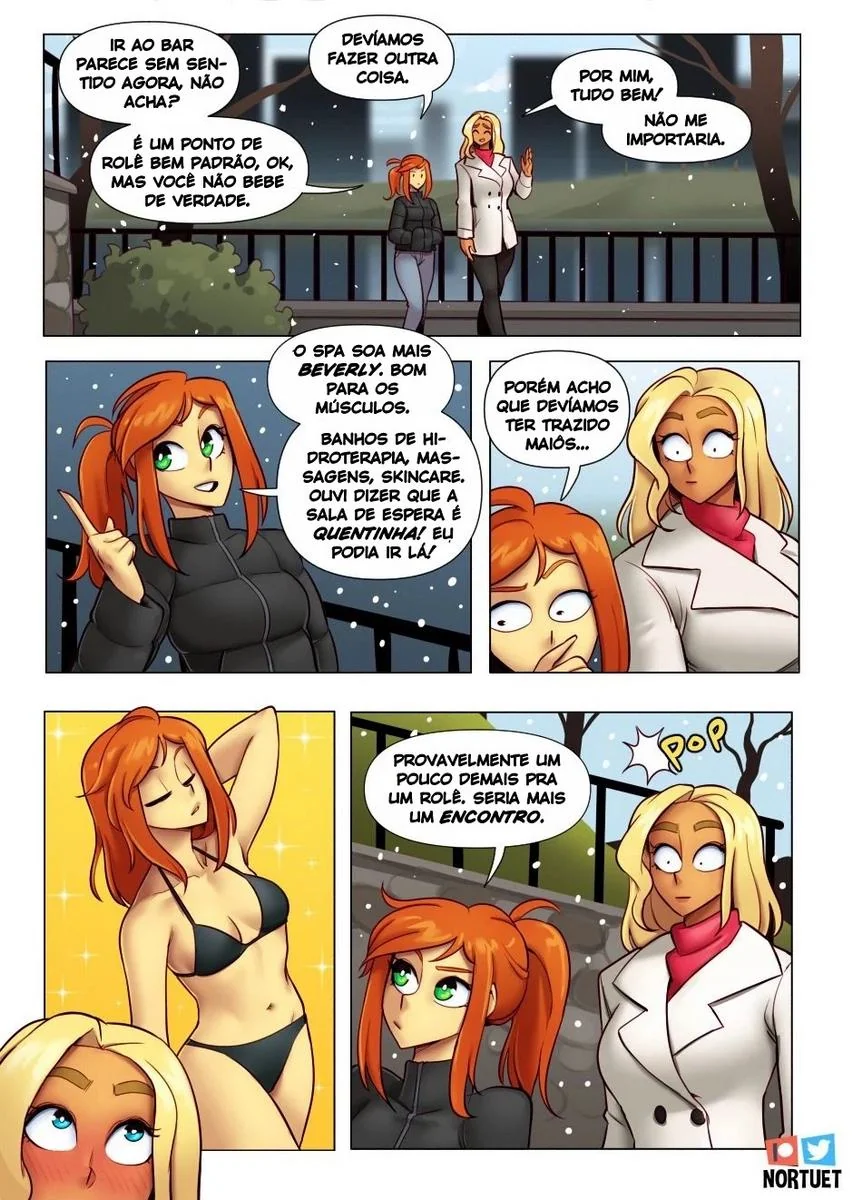 Bervely e Tara: Duas Piranhas Lésbicas em Ação! Mini-comics de Hentai HQ Brasileiro