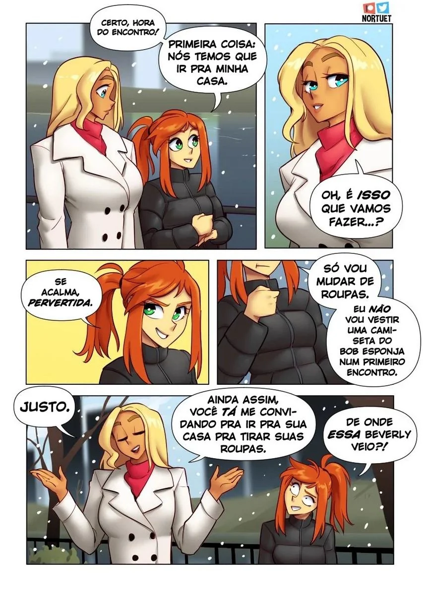 Bervely e Tara: Duas Piranhas Lésbicas em Ação! Mini-comics de Hentai HQ Brasileiro