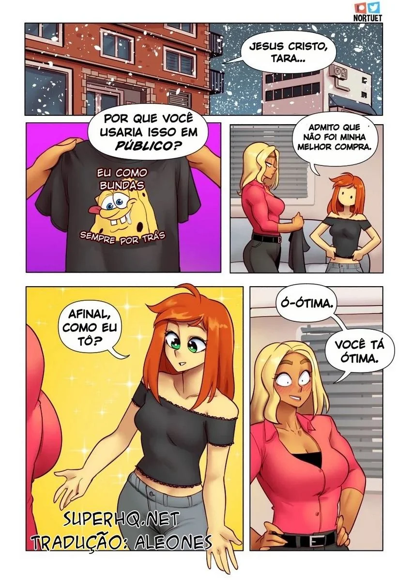 Bervely e Tara: Duas Piranhas Lésbicas em Ação! Mini-comics de Hentai HQ Brasileiro