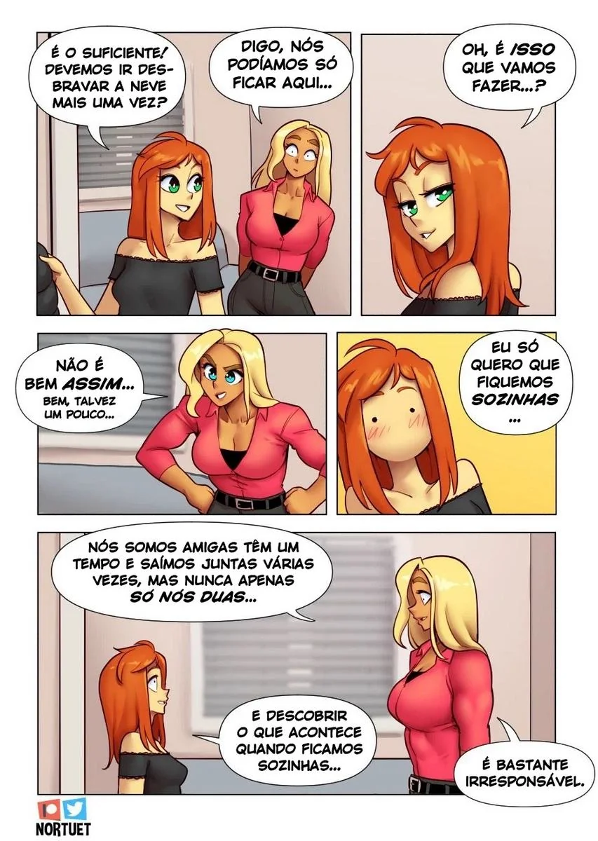 Bervely e Tara: Duas Piranhas Lésbicas em Ação! Mini-comics de Hentai HQ Brasileiro
