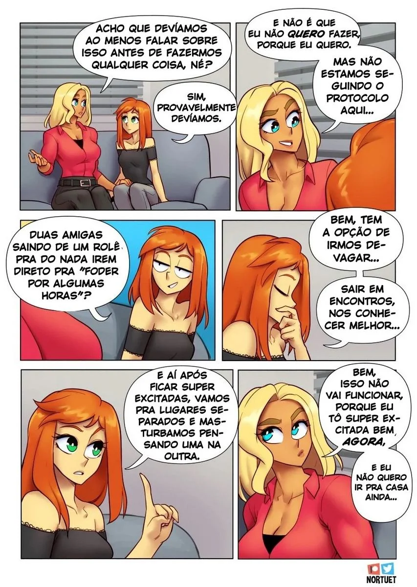 Bervely e Tara: Duas Piranhas Lésbicas em Ação! Mini-comics de Hentai HQ Brasileiro