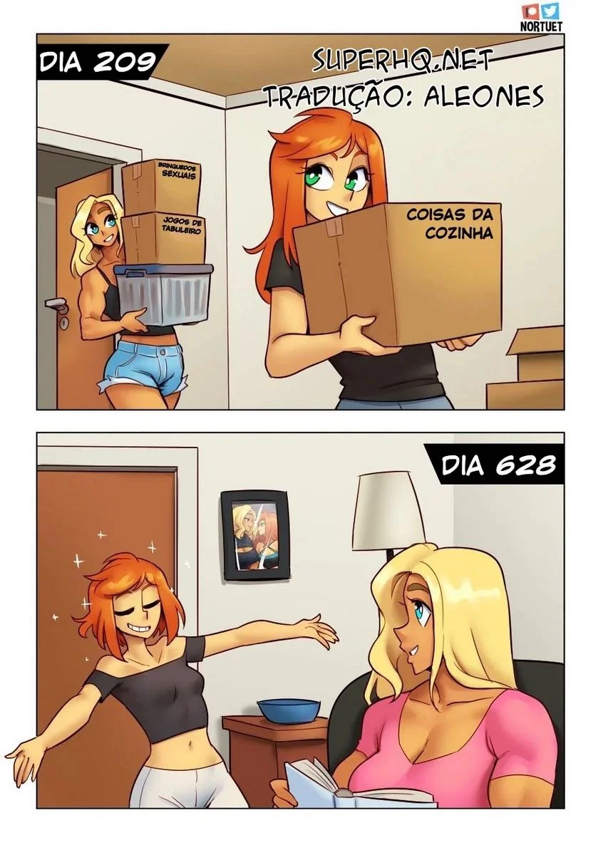 Bervely e Tara: Duas Piranhas Lésbicas em Ação! Mini-comics de Hentai HQ Brasileiro