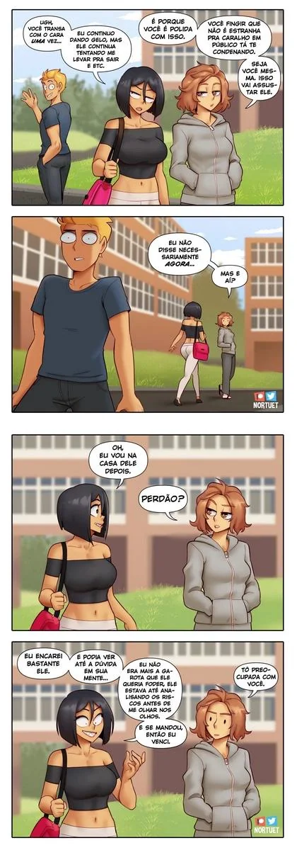 Bervely e Tara: Duas Piranhas Lésbicas em Ação! Mini-comics de Hentai HQ Brasileiro