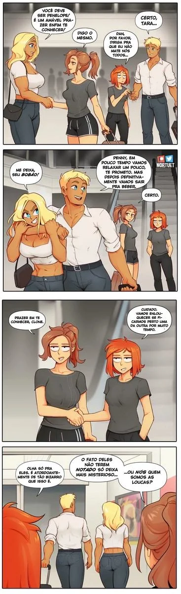 Bervely e Tara: Duas Piranhas Lésbicas em Ação! Mini-comics de Hentai HQ Brasileiro