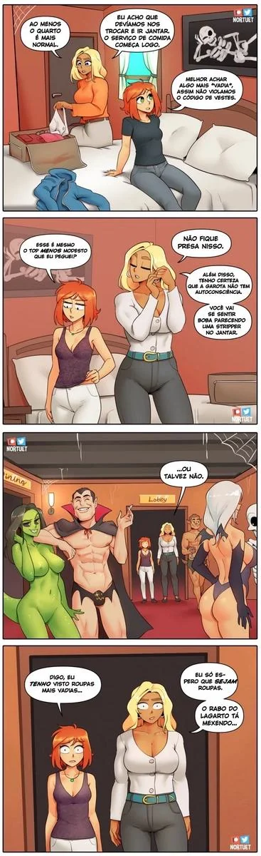 Bervely e Tara: Duas Piranhas Lésbicas em Ação! Mini-comics de Hentai HQ Brasileiro