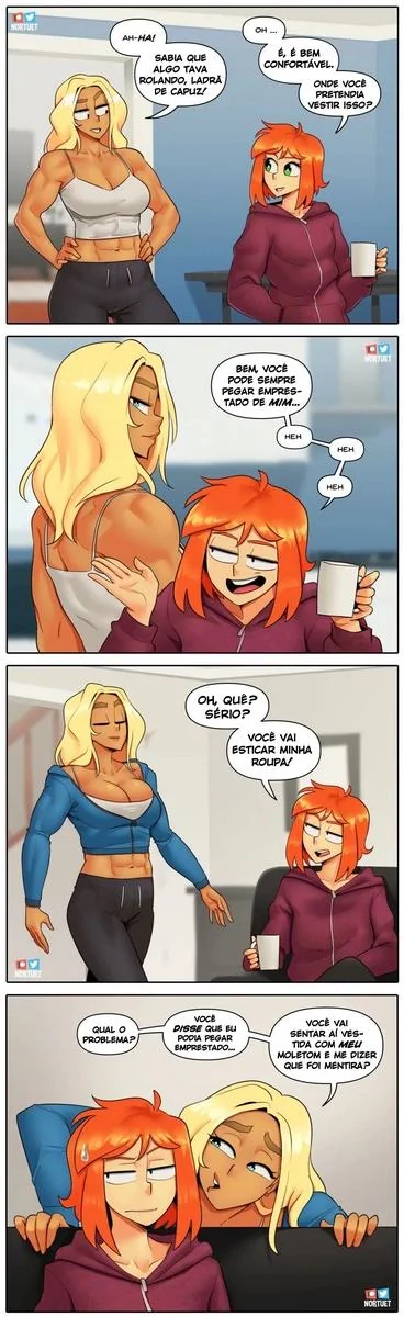 Bervely e Tara: Duas Piranhas Lésbicas em Ação! Mini-comics de Hentai HQ Brasileiro