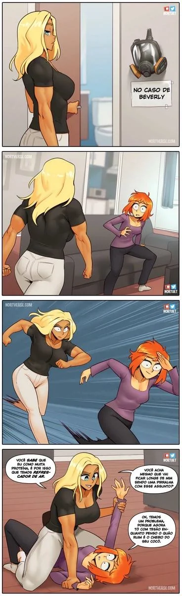 Bervely e Tara: Duas Piranhas Lésbicas em Ação! Mini-comics de Hentai HQ Brasileiro