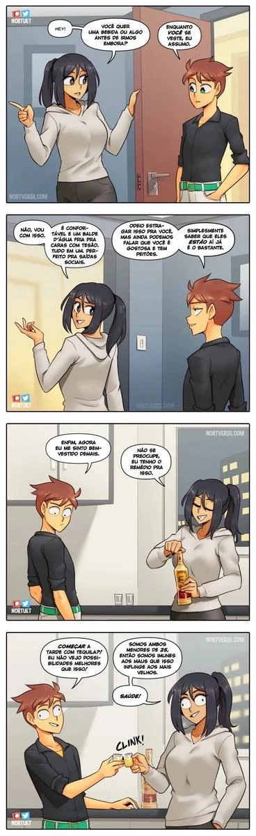 Bervely e Tara: Duas Piranhas Lésbicas em Ação! Mini-comics de Hentai HQ Brasileiro