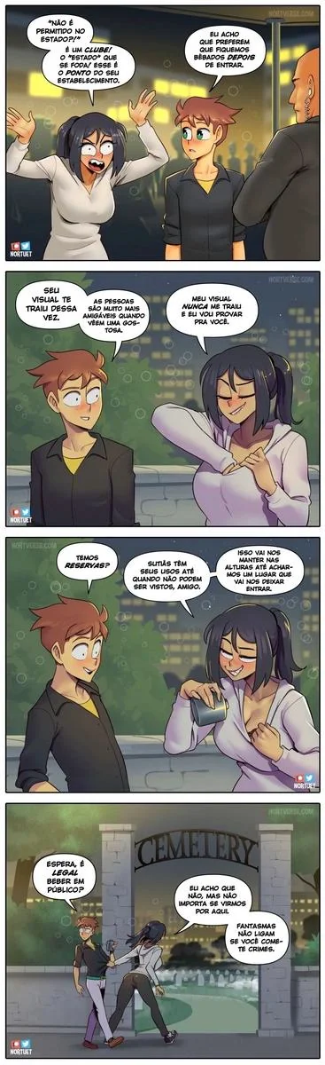 Bervely e Tara: Duas Piranhas Lésbicas em Ação! Mini-comics de Hentai HQ Brasileiro