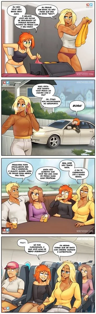 Bervely e Tara: Duas Piranhas Lésbicas em Ação! Mini-comics de Hentai HQ Brasileiro