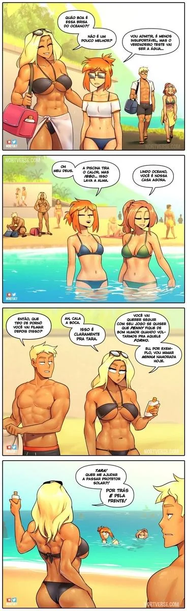 Bervely e Tara: Duas Piranhas Lésbicas em Ação! Mini-comics de Hentai HQ Brasileiro