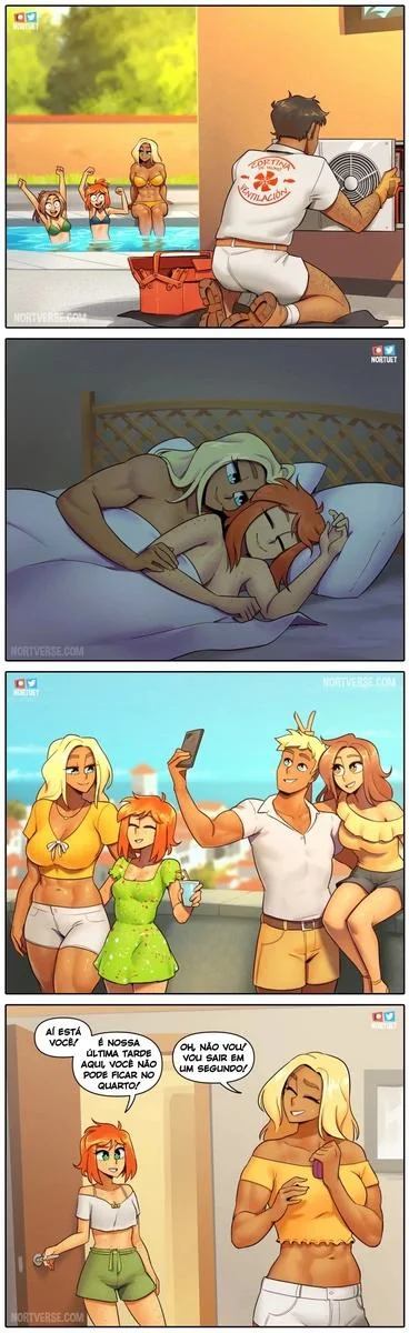 Bervely e Tara: Duas Piranhas Lésbicas em Ação! Mini-comics de Hentai HQ Brasileiro