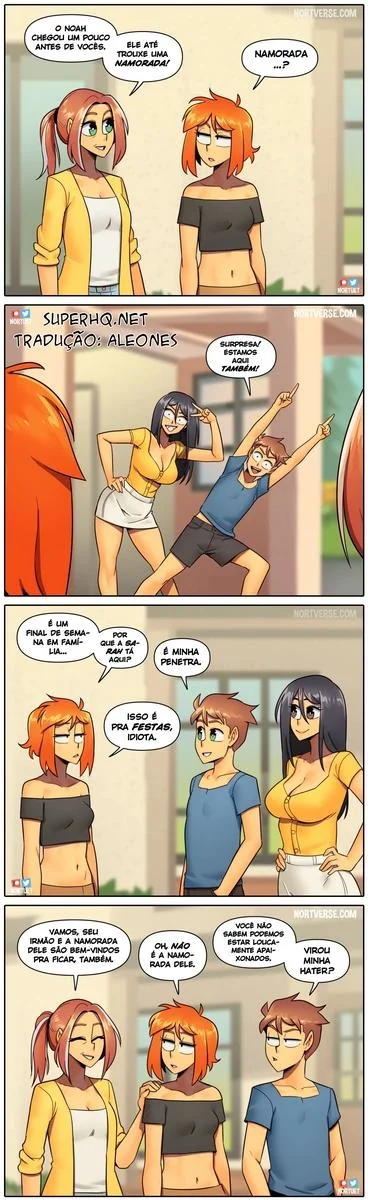 Bervely e Tara: Duas Piranhas Lésbicas em Ação! Mini-comics de Hentai HQ Brasileiro