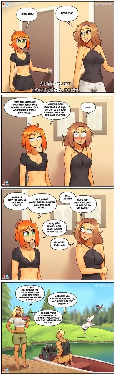 Bervely e Tara: Duas Piranhas Lésbicas em Ação! Mini-comics de Hentai HQ Brasileiro