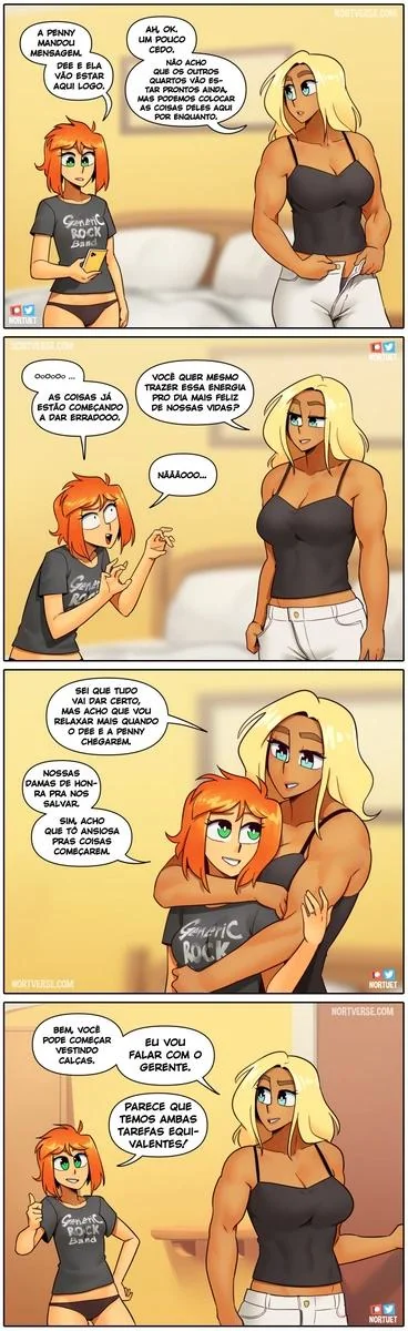 Bervely e Tara: Duas Piranhas Lésbicas em Ação! Mini-comics de Hentai HQ Brasileiro
