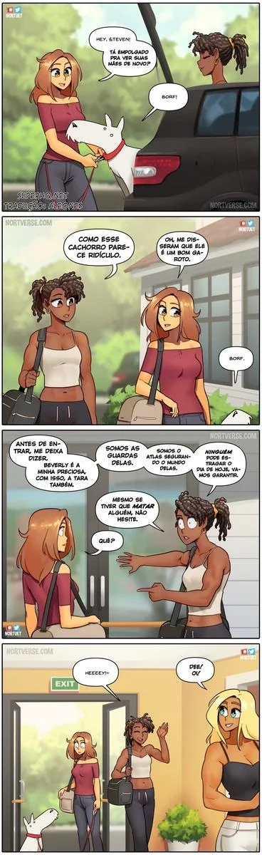 Bervely e Tara: Duas Piranhas Lésbicas em Ação! Mini-comics de Hentai HQ Brasileiro