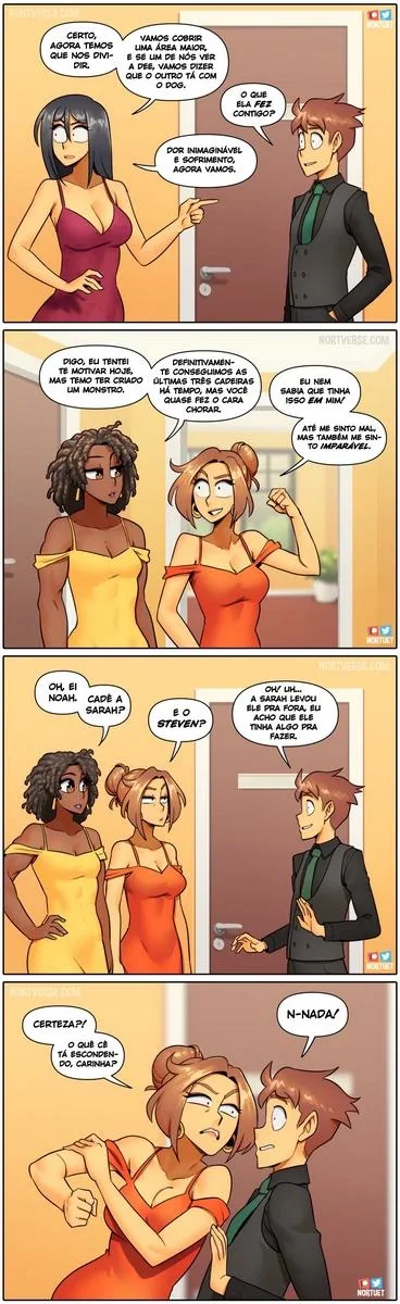Bervely e Tara: Duas Piranhas Lésbicas em Ação! Mini-comics de Hentai HQ Brasileiro