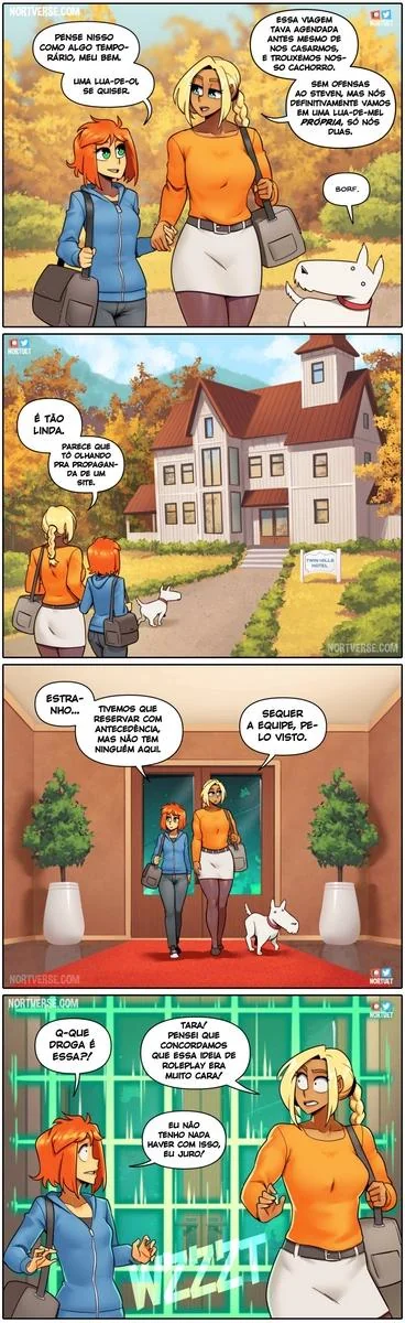Bervely e Tara: Duas Piranhas Lésbicas em Ação! Mini-comics de Hentai HQ Brasileiro