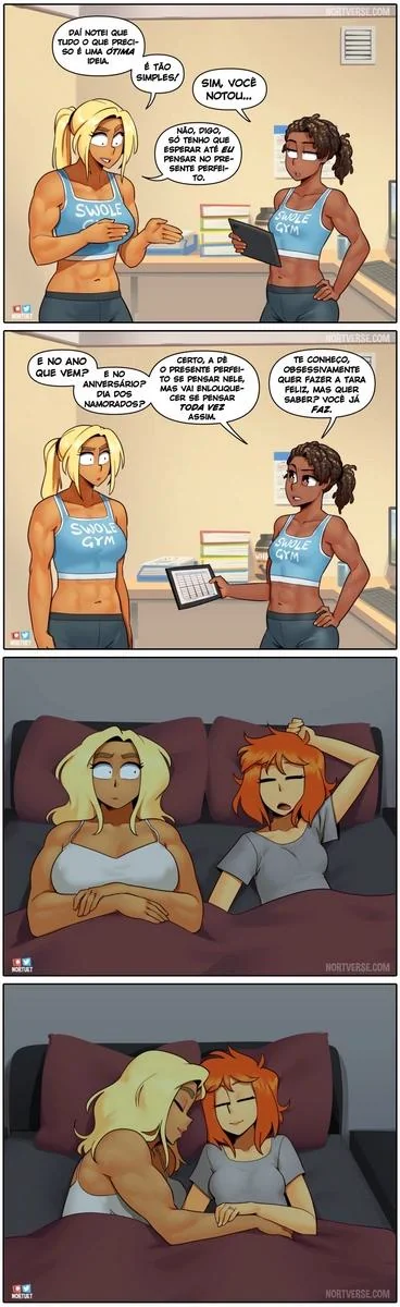 Bervely e Tara: Duas Piranhas Lésbicas em Ação! Mini-comics de Hentai HQ Brasileiro