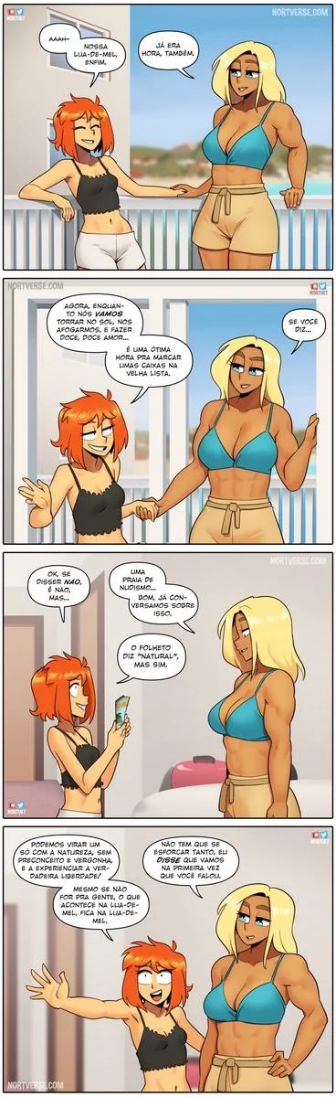 Bervely e Tara: Duas Piranhas Lésbicas em Ação! Mini-comics de Hentai HQ Brasileiro
