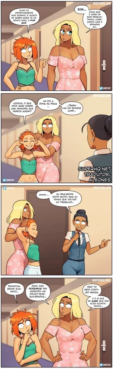 Bervely e Tara: Duas Piranhas Lésbicas em Ação! Mini-comics de Hentai HQ Brasileiro