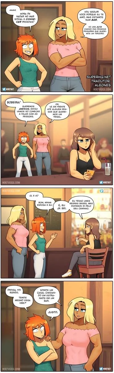 Bervely e Tara: Duas Piranhas Lésbicas em Ação! Mini-comics de Hentai HQ Brasileiro
