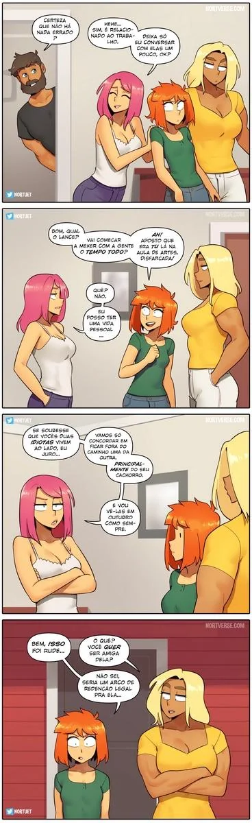 Bervely e Tara: Duas Piranhas Lésbicas em Ação! Mini-comics de Hentai HQ Brasileiro