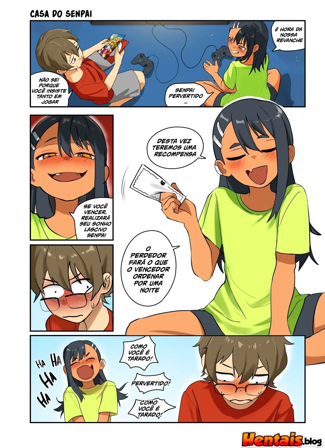 Nagatoro-san Porno: Não Brinque Comigo Nagatoro – Descobrindo a buceta da piranha em hentai HQ