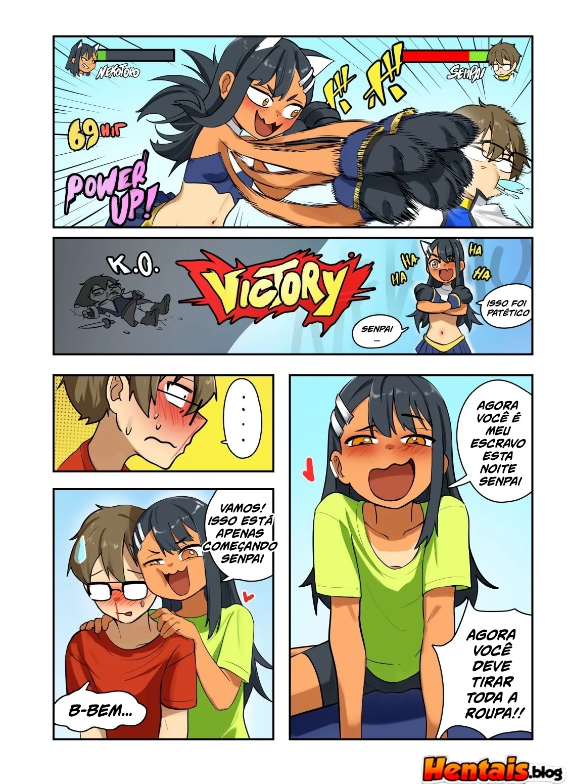 Nagatoro-san Porno: Não Brinque Comigo Nagatoro – Descobrindo a buceta da piranha em hentai HQ