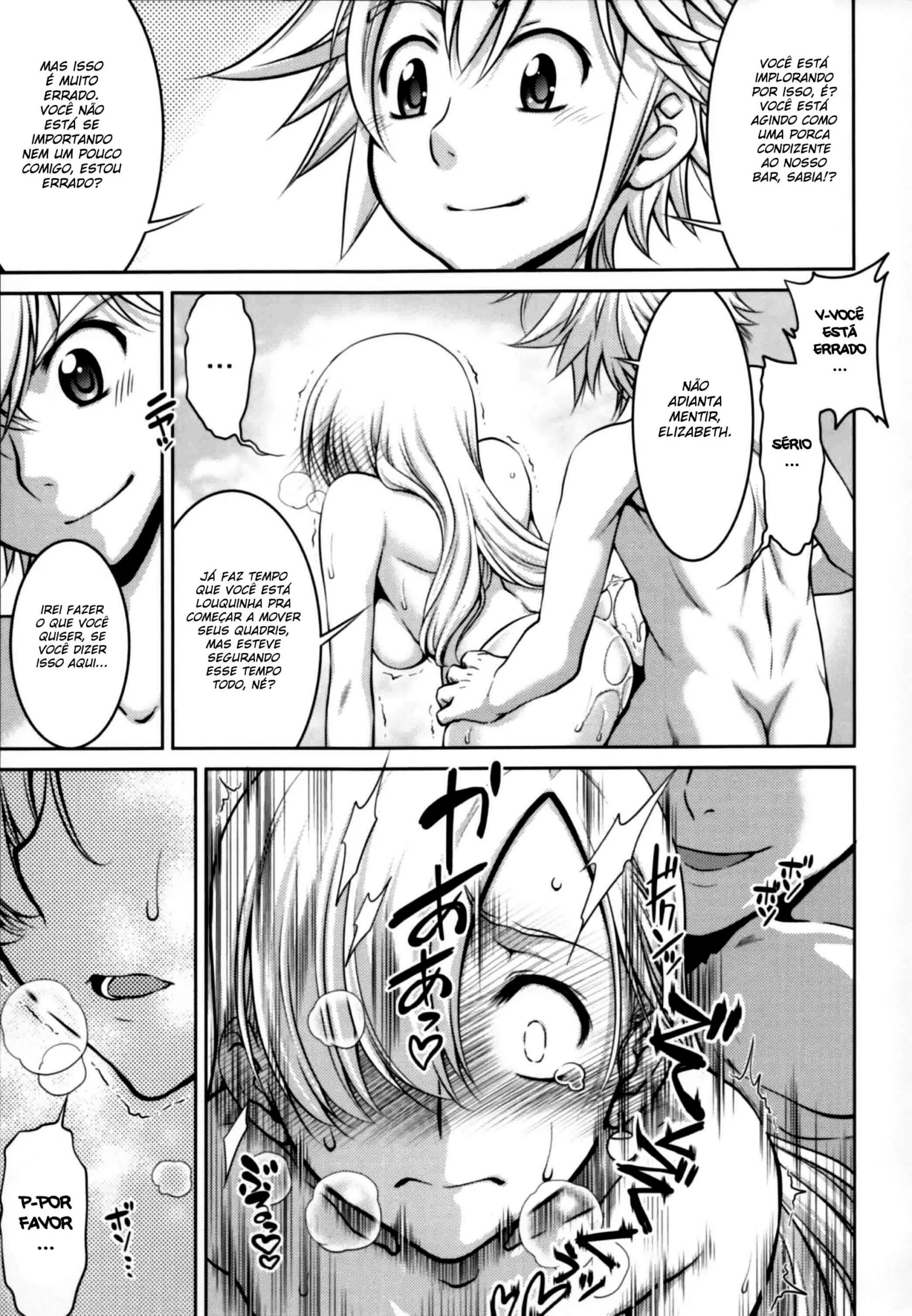 A Primeira Vez de Elizabeth: Nanatsu no Taizai Hentai HQ Brasileiro
