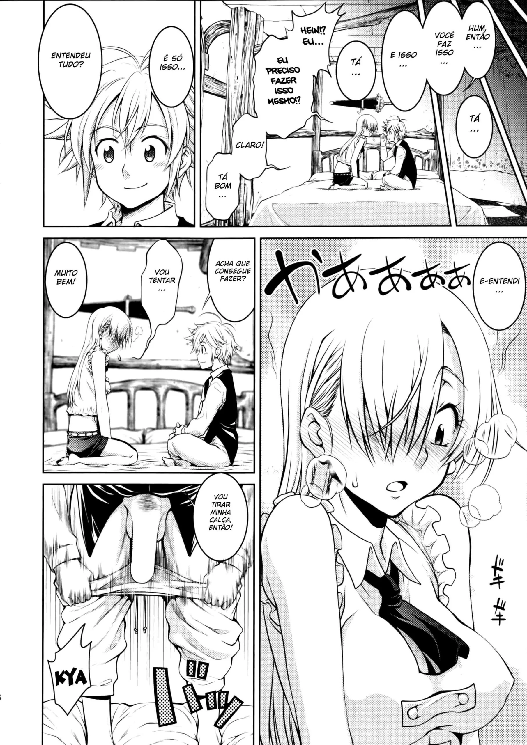 A Primeira Vez de Elizabeth: Nanatsu no Taizai Hentai HQ Brasileiro