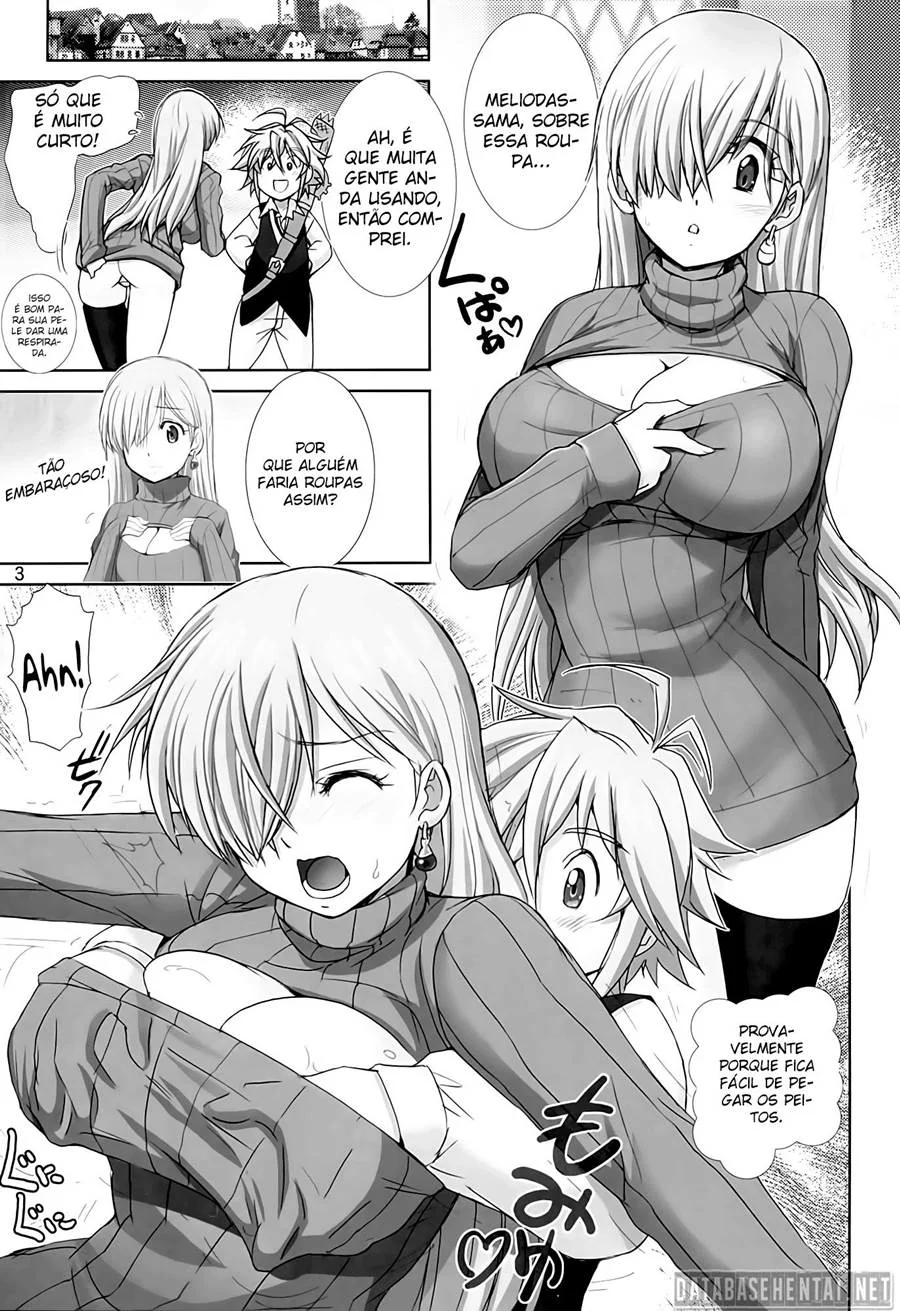 Nanatsu no Taizai Hentai: Meliodas Come Elizabeth – A Gostosa Princesa Vestida em Hentai HQ Brasileiro