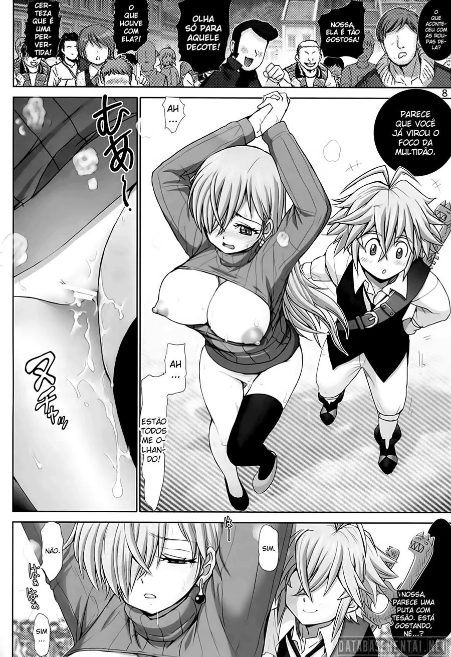 Nanatsu no Taizai Hentai: Meliodas Come Elizabeth – A Gostosa Princesa Vestida em Hentai HQ Brasileiro